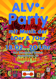 plakat alv party
