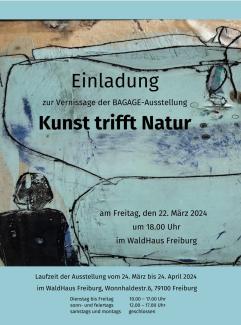 EInladung Vernissage Kunst trifft Natur am 22.03. um 18 Uhr im WaldHaus