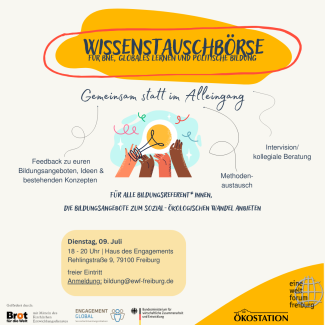 Flyer Wissenstauschbörse 09. Juli