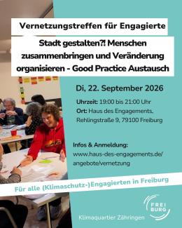 Stadt gestalten?! Menschen zusammenbringen und Veränderung organisieren – Good Practice Austausch (Vernetzungstreffen am 22.9.)