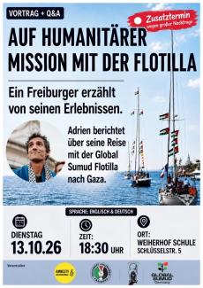 Flyer auf humanitärer mission